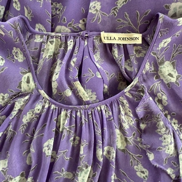 Ulla Johnson Caterina Dress - Iris 100% Silk Size 6 - Picture 9 of 13